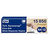 Салфетки бумажные Tork Xpressnap Premium N4/N12 2-слойные 200 листов 5 пачек 15850