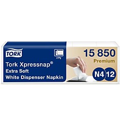 Салфетки бумажные Tork Xpressnap Premium N4/N12 2-слойные 200 листов 5 пачек 15850