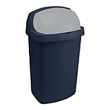 Контейнер для мусора Curver "Буллет бин", цвет: синий, серый, 25 л