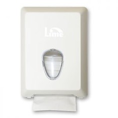 Диспенсер туалетной бумаги LIME Color  белый с кнопкой (А 62201BIS)