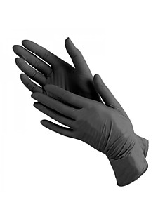 Перчатки нитриловые неопудренные Elegreen (чёрные)